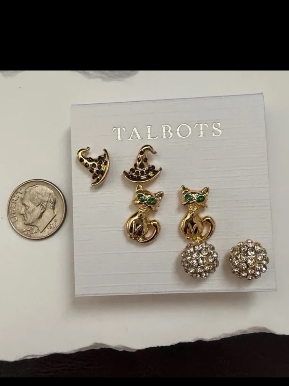 Talbots Halloween Stud Earring Set of Three - Picture 7 of 8